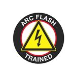 Arc Flash Trained Hard Hat Decal